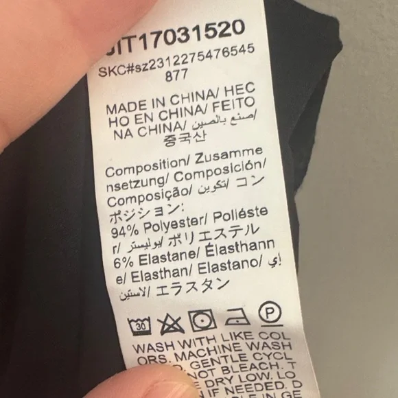 Black Sleeveless Athletic Dress - Picture 5 of 6